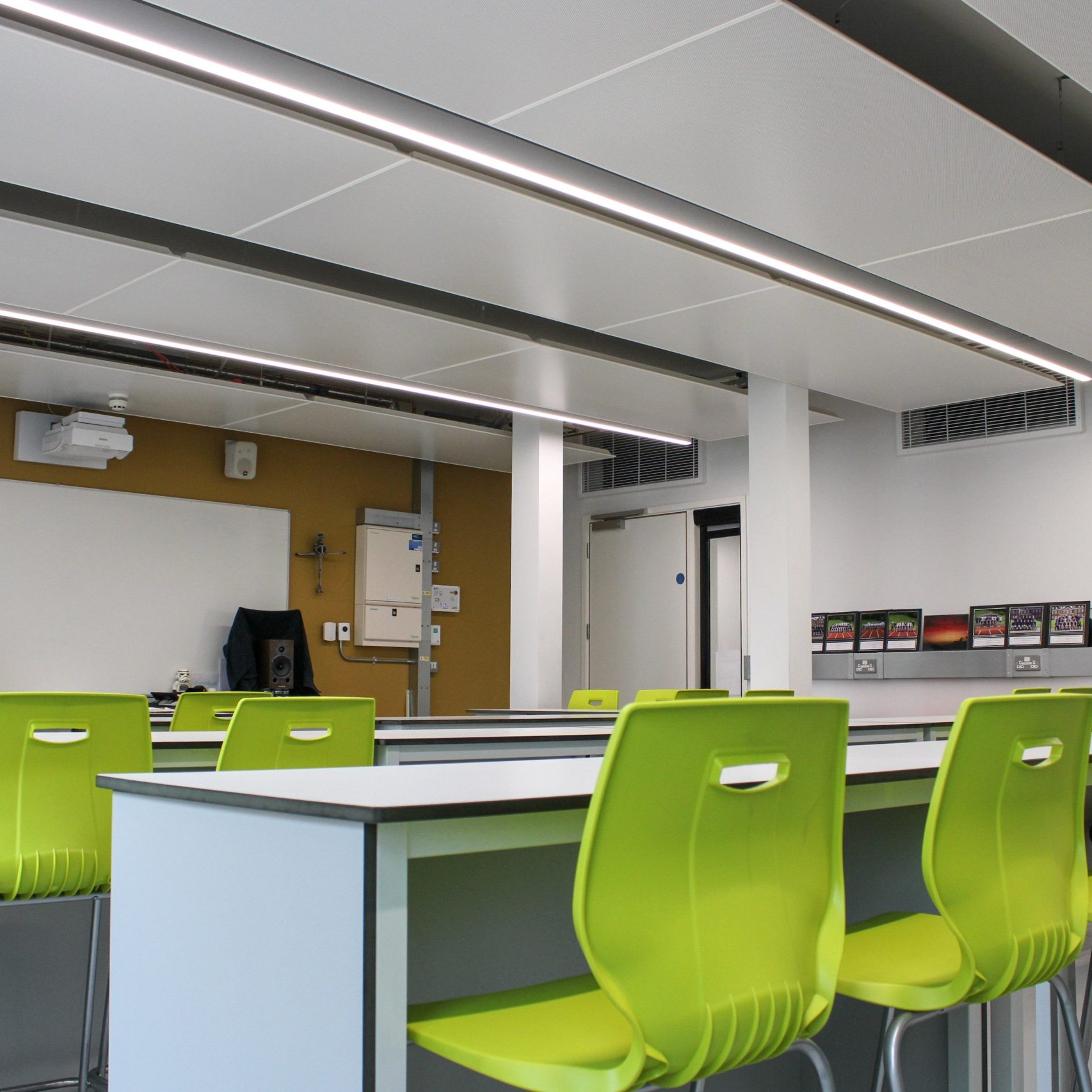 SPC perforated radiant panels - Marlborough College