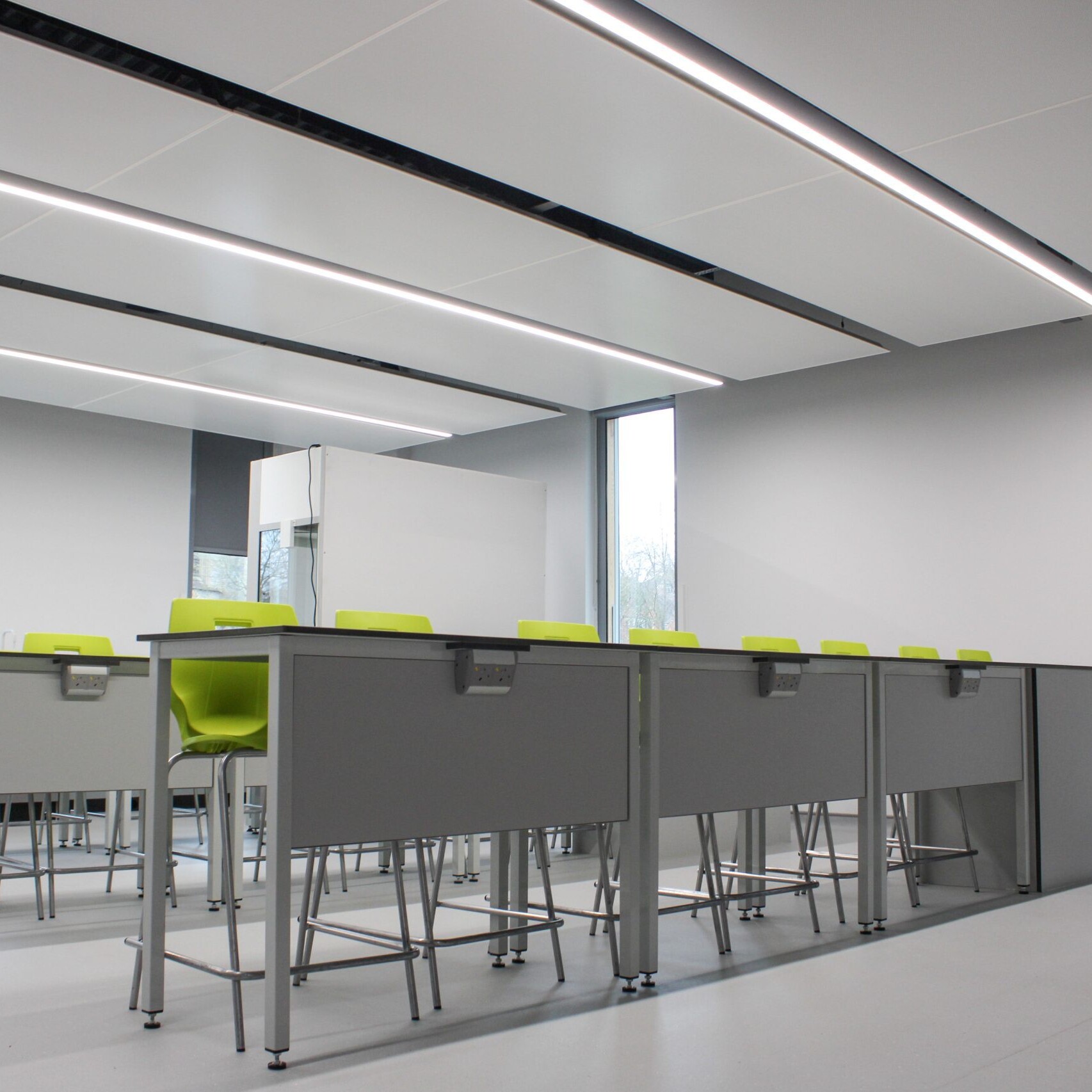 SPC perforated radiant panels - Marlborough College