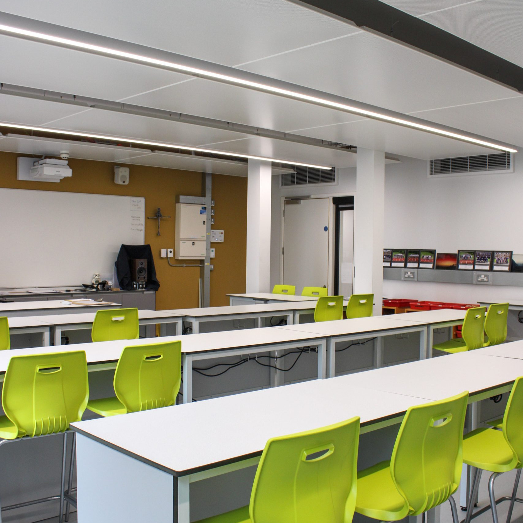 SPC perforated radiant panels - Marlborough College