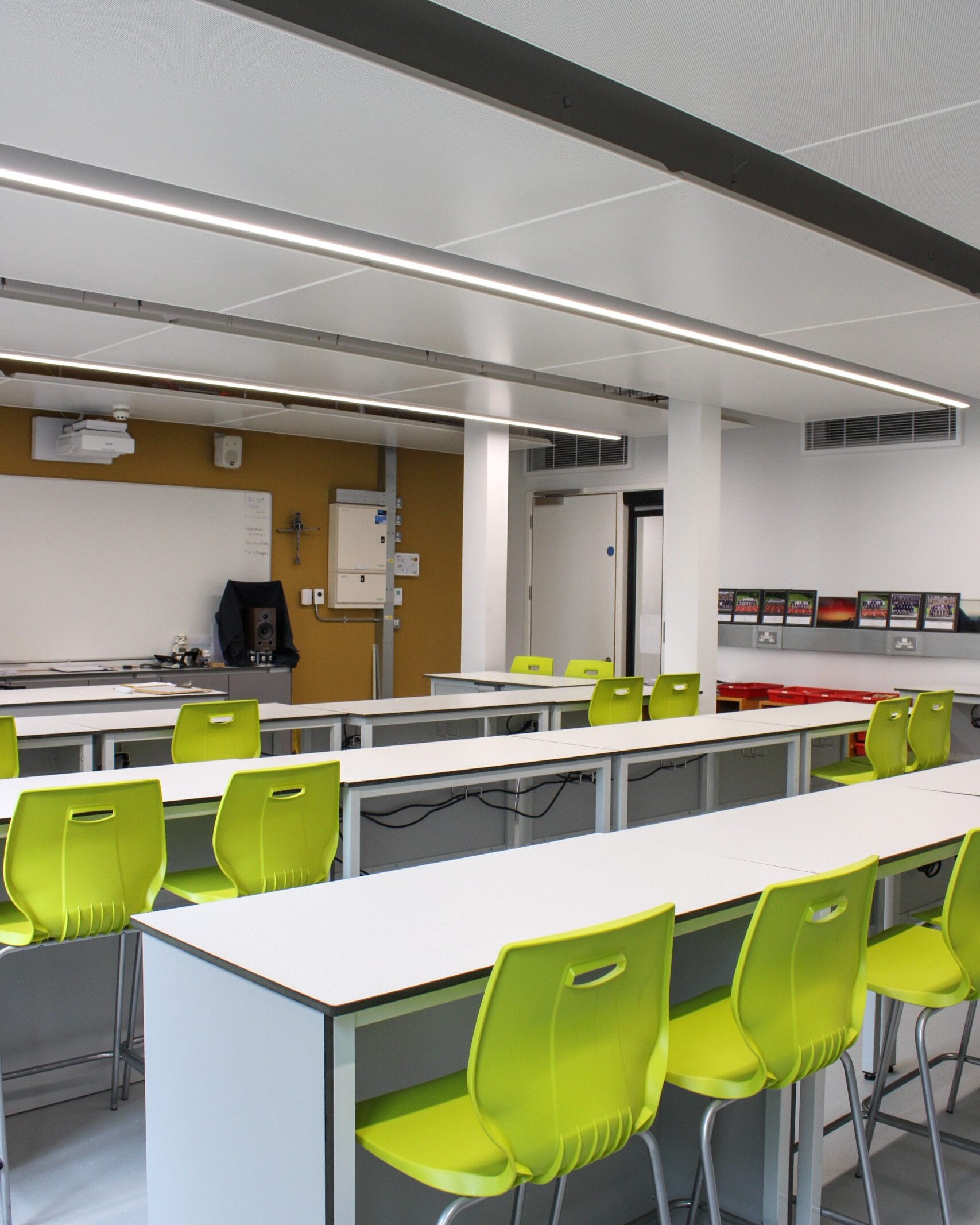 SPC perforated radiant panels - Marlborough College