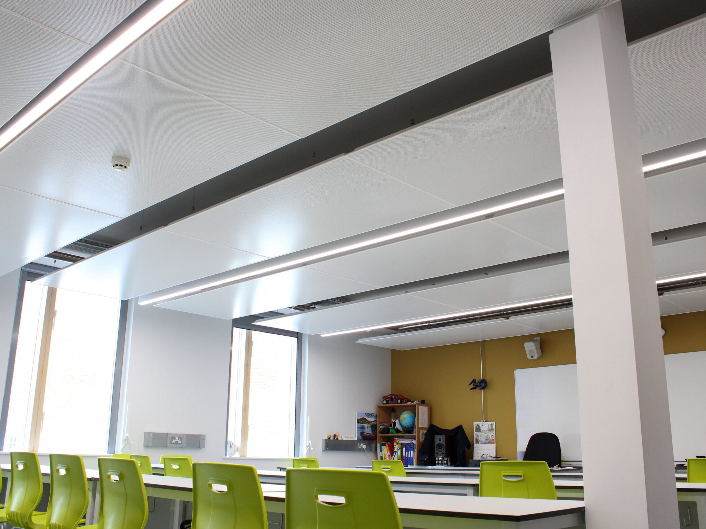 SPC perforated radiant panels - Marlborough College