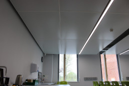 SPC perforated radiant panels - Marlborough College