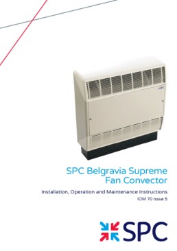 SPC Belgravia Supreme Fan Convector IOM 70 Issue 5