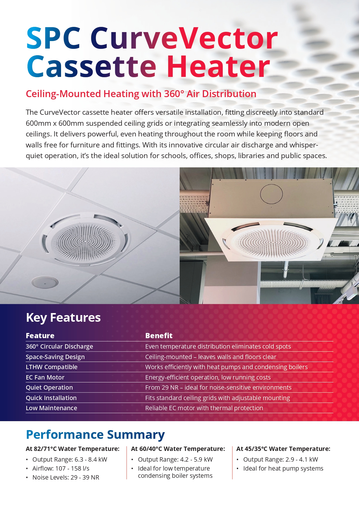 Cover of the SPC CurveVector Cassette Heater Leaflet Issue 2