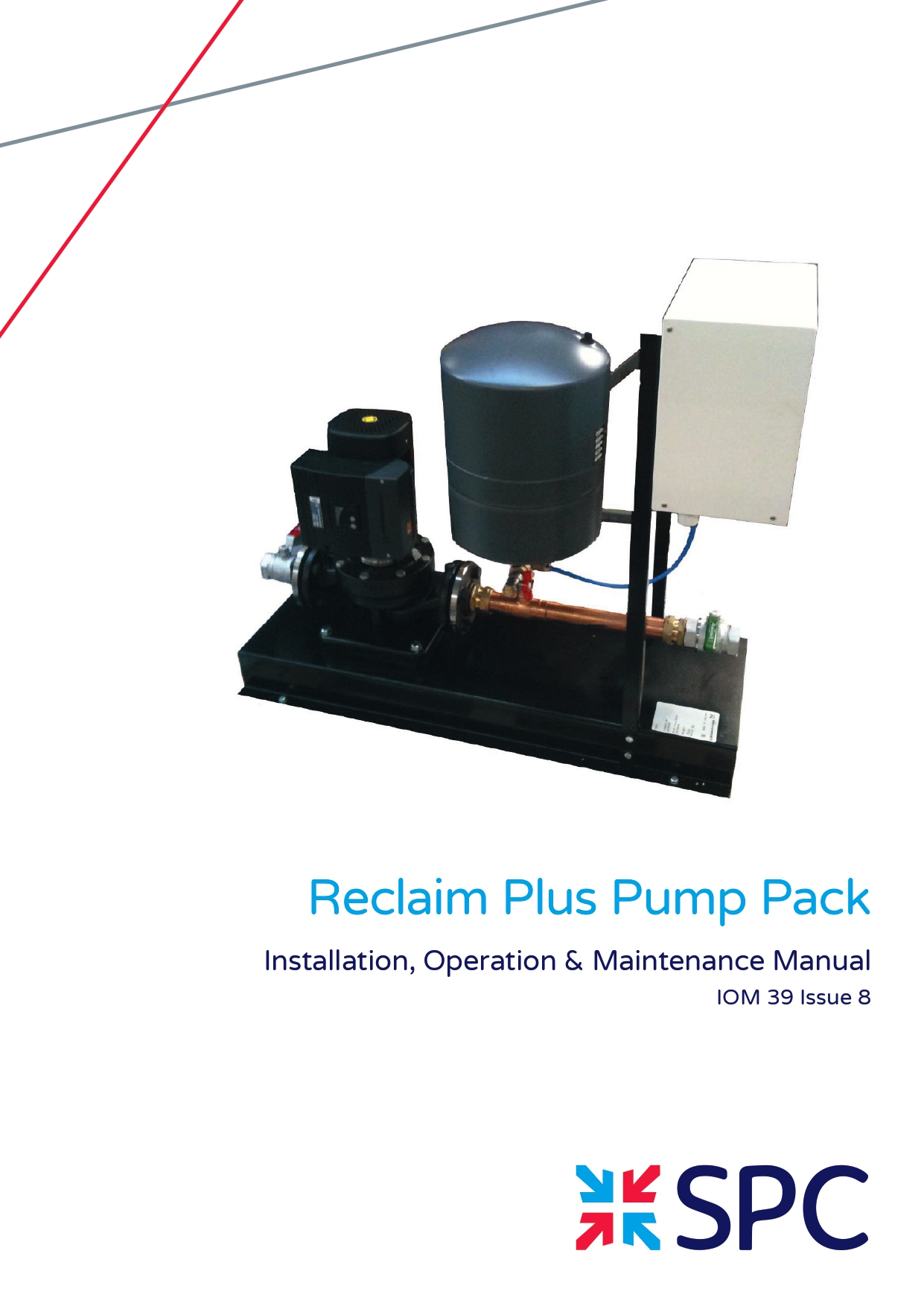 Cover of the SPC Reclaim Plus Pump Pack IOM 39 Issue 8